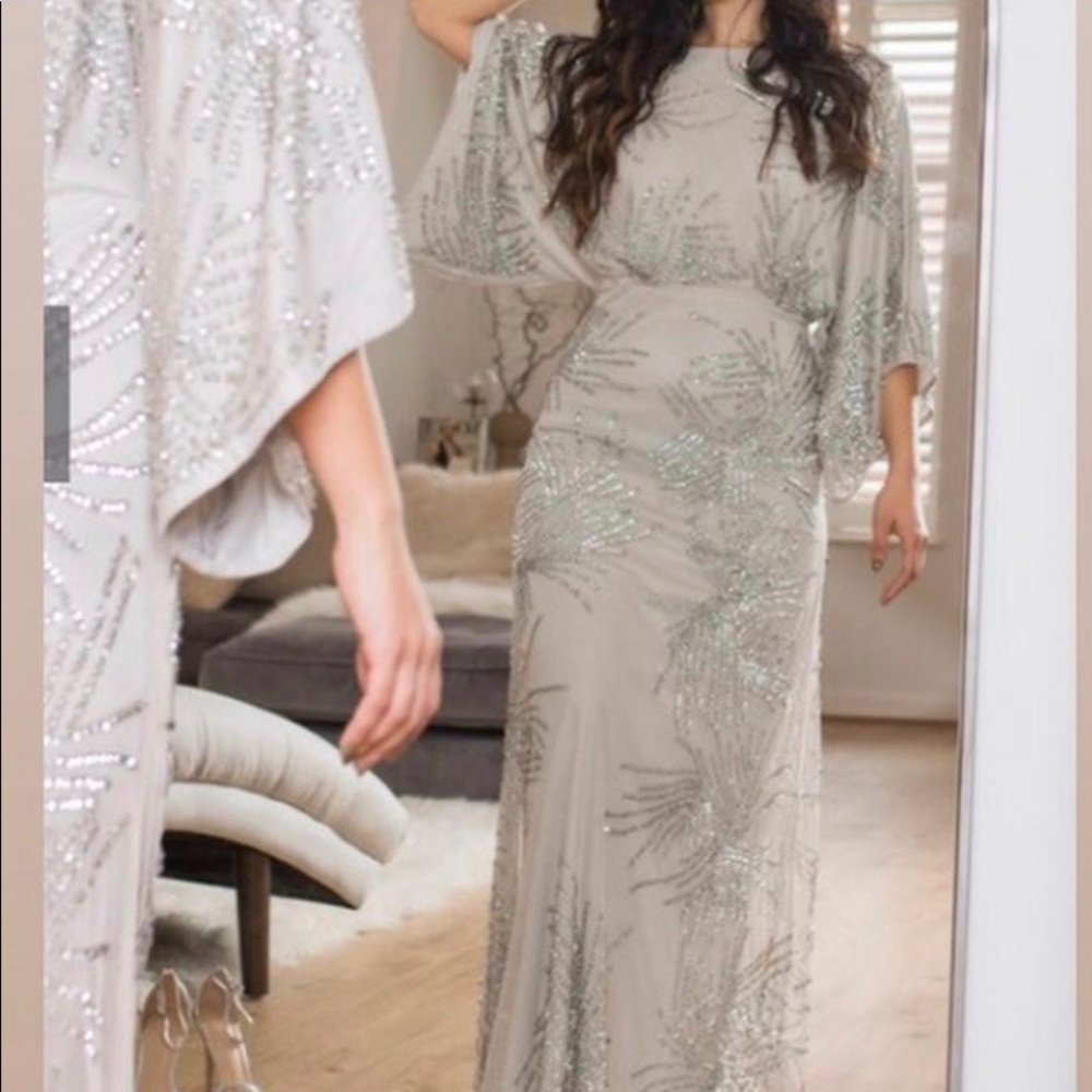 Uma Kimono Sleeve Embellished Maxi Dress